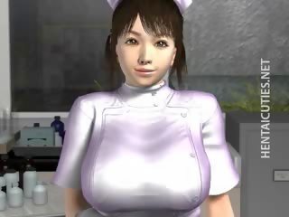 Libidinous 3d anime fena jídla bodnutí