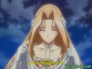 Desirable hentai hercegnő csinál leszopás