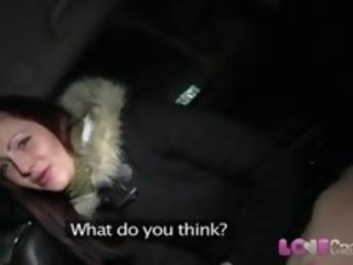 사랑 질내 사정 그녀의 고양이 drips 와 정액 immediately afterwards 포르노를 에 자동차