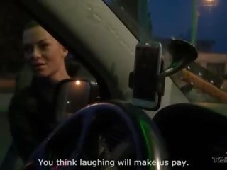 Groovy russian street girl ride big dick hard while drive to nowhere