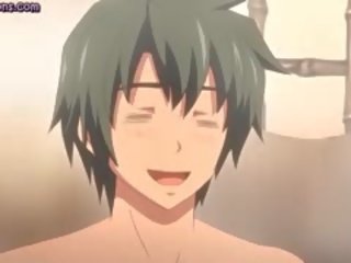 Grande meloned anime fica conas preenchidas com ejaculações