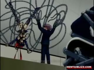 Warrior hentai nahuli at screwed lahat butas sa pamamagitan ng tentacles