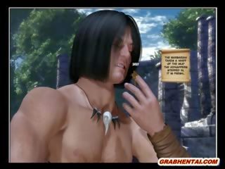 3D Hentai Bonan Princess Gets Sucked His Balls manhood