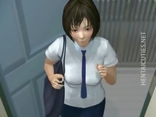 Delightful 3D Anime sweetheart Gets Pussy Rubbed