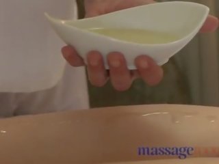 Massage Rooms Young blonde and red head get deep orgasm from big shaft