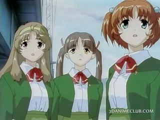 3d anime mov sestavování na concupiscent lákavý školačky