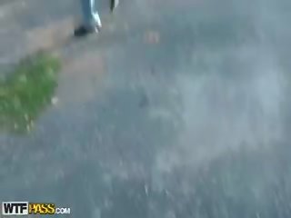 Slim smashing Chick In Reality dirty film show