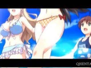 Shy Hentai young female Goes Up And Down Hard johnson