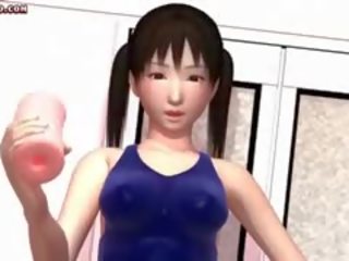 Brunette Animated Licking manhood And Asshole