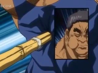 거대한 wrestler 하드 코어 빌어 먹을 에이 단 애니메이션 ms