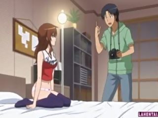Sexy hentai model undress and posing for the camera