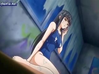 Tempting anime deity gives agzyna bermek in group