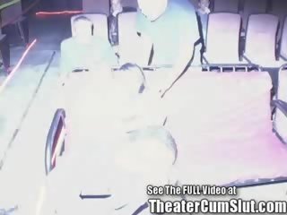 Big titty brunet betje eje jelep gets göte sikişmek creampies from xxx video theater strangers