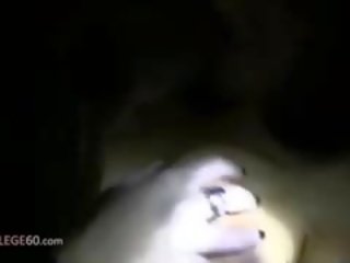 College Coed Thresome Fucking On The Bed