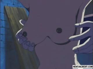 Chained Hentai adolescent Gets Her Wet Pussy Fingered