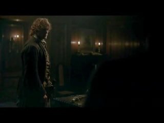 Caitriona balfe 優秀 奶 和 屁股 在 成人 夾 場景