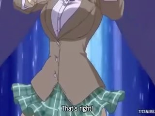 一 巨乳 美女 年輕 女人 得到 一 putz