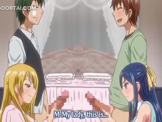 Sexually aroused hentai holky competing na nejlepší honění v