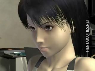 有吸引力 3d 无尽 幻想 女人 得到 钉