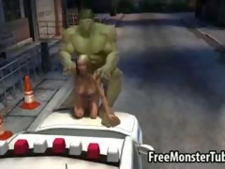 Foxy 3D beauty Gets Fucked By The magnificent Hulk