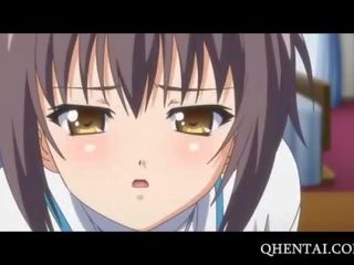 Innocent hentaý lover sucks her first gotak