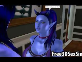 Randy 3d karikatura avatar aliens dělá the nepříjemný