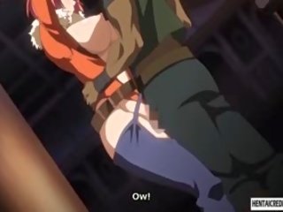Caught And Tied Up Hentai stunner Gets Brutally Gangbanged