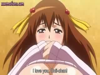 Turned on manga lassie with massive Tits