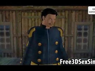 Flirty 3d multik indiýaly hottie getting all felt up