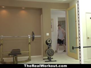 Therealworkout - tremendous milf dulkina fitnesas klientas