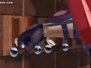 Tied Up Animated feature Gets Dildoed