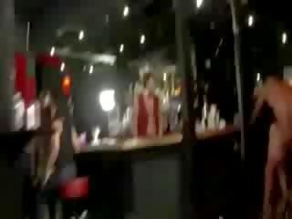 誘人的 模型 吸吮 脫衣舞娘 波納 和 斜面 得到 夠了