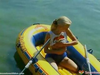 Nude girl Sailing And Flashing Her Tits