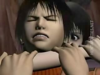 Tempting 3d anime feature öjükdirmek a dude