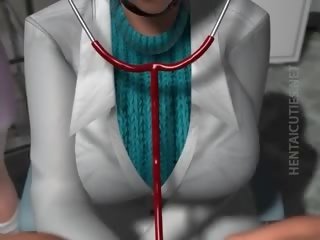 Big breasted 3d anime lesbos sharing shaft