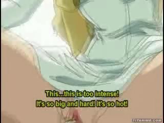 Blond cartoon princess gets her tight virginhole split up by a megacock