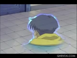Pregnant Hentai feature Gets Her Wet hard up Cunt Nailed Deep