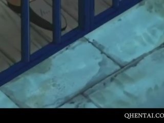 Хентай леді отримує рожевий quim трахкав в крупний план