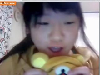 Asian University Student With Big Tits on Webcam