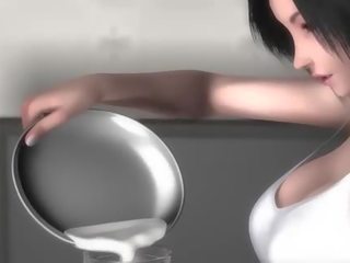 Appealing 애니메이션 femme fatale pleasuring