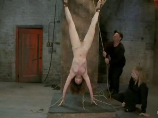 Mademoiselle next door put upside down severely flogged made to cumon screen tying and real budak, dominasi, sadism, masochism play