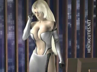 Blondie 3d anime jatty gets süýji emjekler fucked