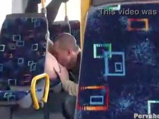 Adult clip and exhibitionist Couple on Public Bus