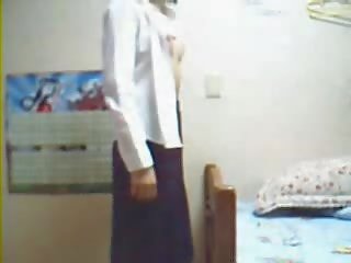 Koreýaly başlangyç school forma masturbation