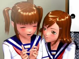二 3d 无尽 女学生 得到 钉