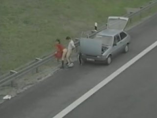 Public x rated video With street girl On Road movie
