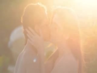 Lezzies love immediately afterwards sunset