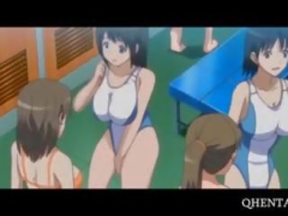 Seksi hentai dekleta taken težko v locker soba