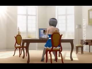 Captivating 3d anime gyz gets fucked