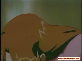 Hentai brutally bukkake gangbang fucked in the kakus